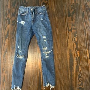 Aeropostale size 00 riped blue jeans